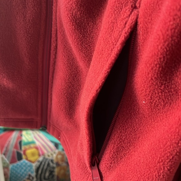 Women’s Medium Fleece COLUMBIA Rust Color Jacket - Picture 4 of 8